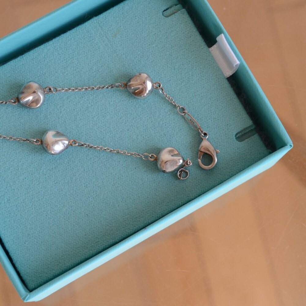 925 Sterling Silver 5 Bean Bracelet - Picture 4 of 8